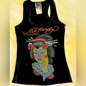 Ed Hardy Geisha Racer Tank